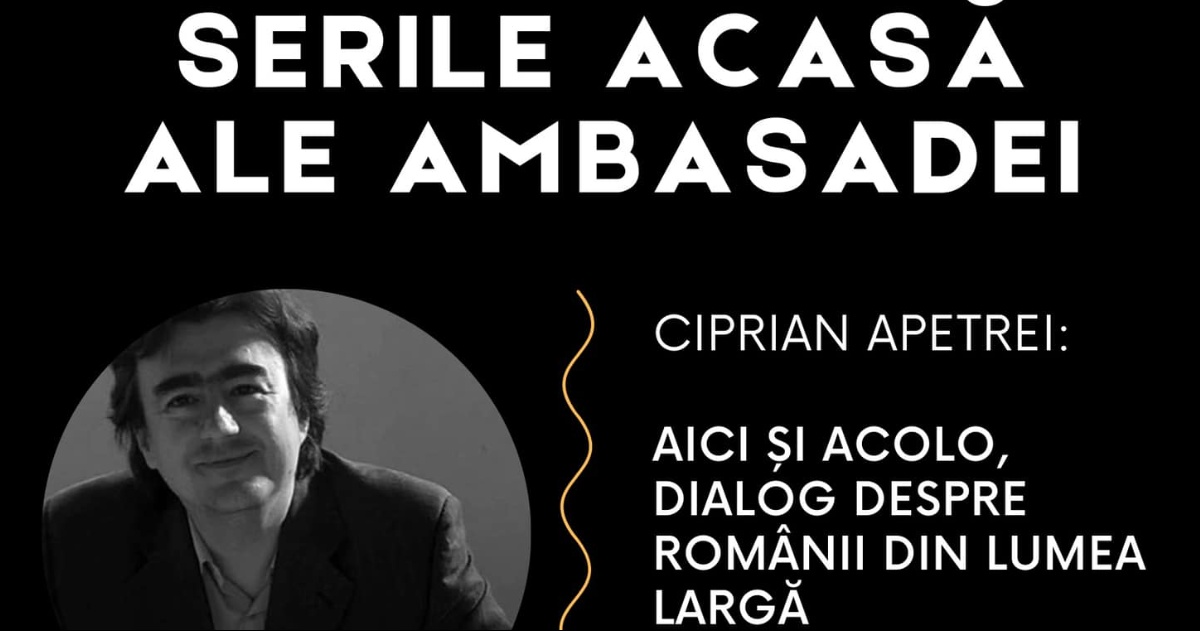 Ciprian Apetrei, ospite di una nuova edizione delle Serate in Famiglia dell’Ambasciata