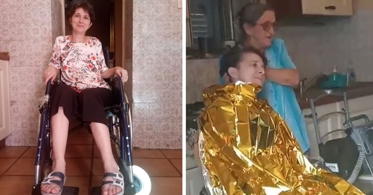 Infermiera rumena dall’Italia su sedia a rotelle sfrattata dalla sua casa.  “Si prendeva sempre cura degli altri”