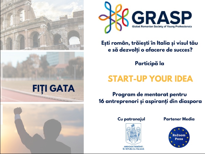 Start-Up Your Idea: progetto gratuito in Italia, attraverso il quale quattro imprenditori di successo sostengono le idee imprenditoriali dei rumeni |  Il Rotalien